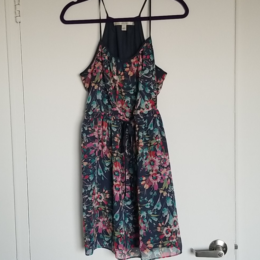 LAUREN CONRAD Blue Floral Sundress